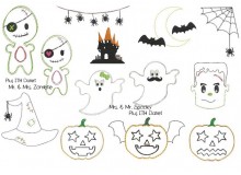 Stickserie - Halloween Doodle incl. 5 ITH Dateien